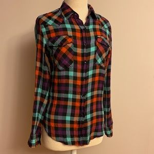 Hurley Flannel Button Down Shirt